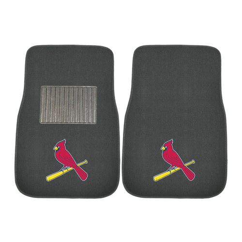 St. Louis Cardinals 2-Piece Embroidered Car Mat Set - 17
