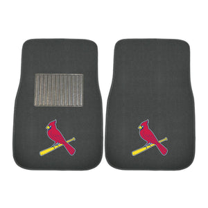 St. Louis Cardinals 2-Piece Embroidered Car Mat Set - 17"x25.5"