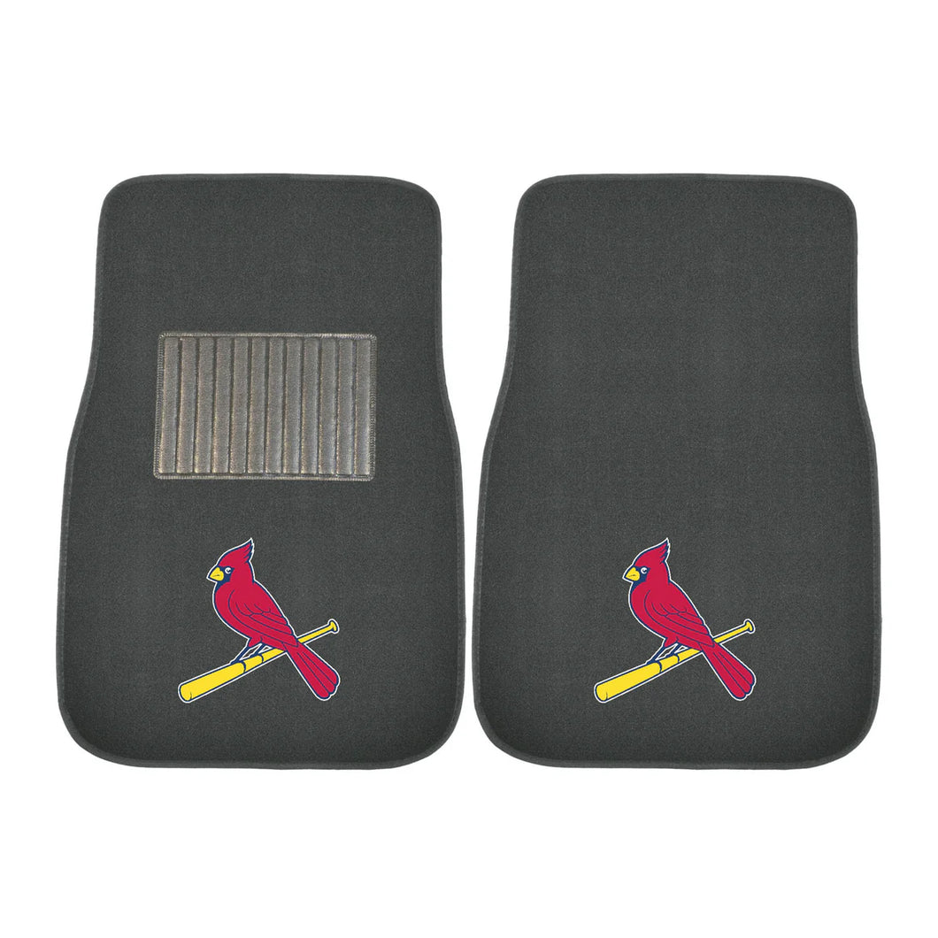 St. Louis Cardinals 2-Piece Embroidered Car Mat Set - 17