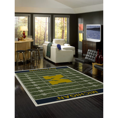 Michigan Wolverines Homefield Rug - 8'X11'