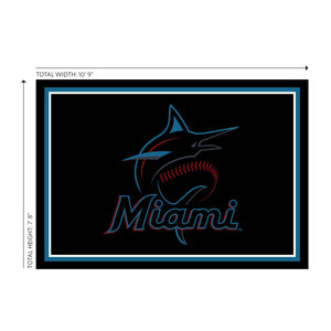 Miami Marlins Spirit Rug - 8'X11'