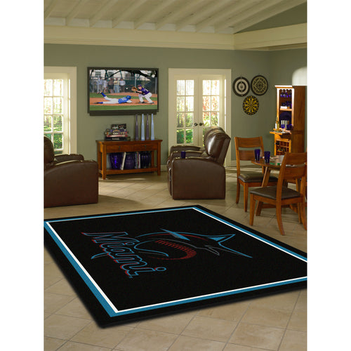 Miami Marlins Spirit Rug - 8'X11'