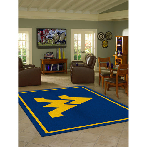 West Virginia Mountaineers Spirit Rug - 8'X11'