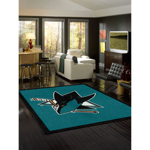 San Jose Sharks Spirit Rug - 8'X11'