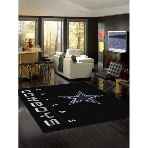 Dallas Cowboys Chrome Rug - 8'x11'