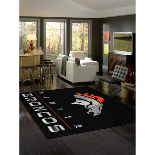 Denver Broncos Chrome Rug - 8'x11'