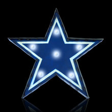 Dallas Cowboys Recycled Metal Logo Light