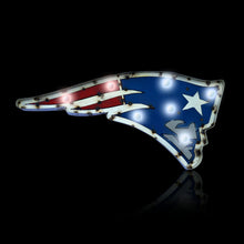 New England Patriots Recycled Metal Logo Light