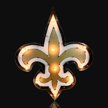 New Orleans Saints Recycled Metal Logo Light