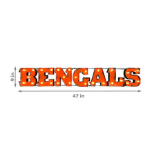 Cincinnati Bengals Lighted Reyceled Metal Sign