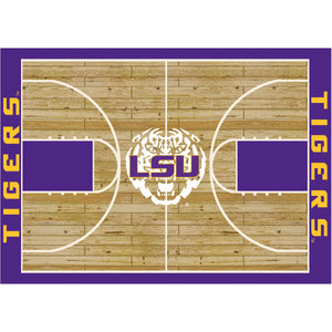 LSU Tigers Courtside Rug - 4'X6'