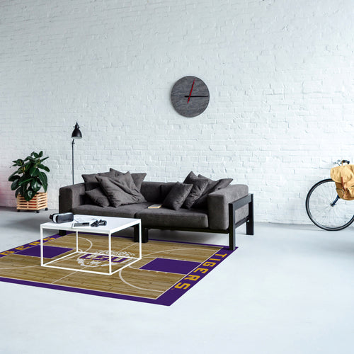 LSU Tigers Courtside Rug - 4'X6'