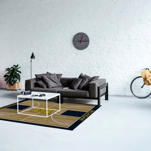 Michigan Wolverines Courtside Rug - 4'X6'