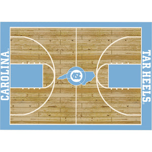 North Carolina Tar Heels Courtside Rug - 4'X6'