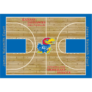 Kansas Jayhawks Courtside Rug - 6'X8'