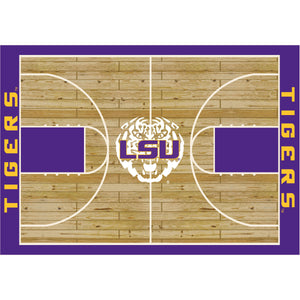LSU Tigers Courtside Rug - 8'X11'
