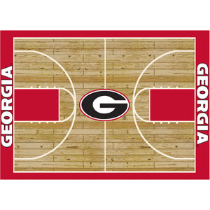 Georgia Bulldogs Courtside Rug - 8'X11'