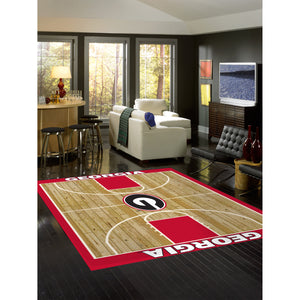 Georgia Bulldogs Courtside Rug - 8'X11'