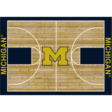 Michigan Wolverines Courtside Rug - 8'X11'