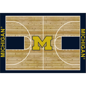 Michigan Wolverines Courtside Rug - 8'X11'