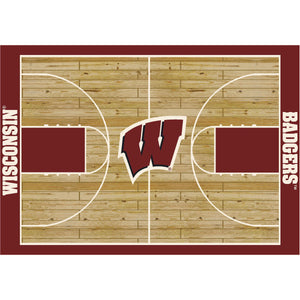 Wisconsin Badgers Courtside Rug - 8'X11'