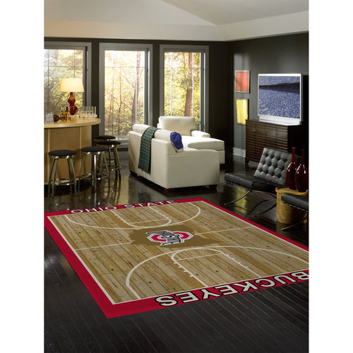 Ohio State Buckeyes Courtside Rug - 8'X11'