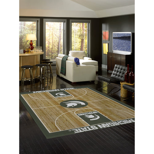 Michigan State Spartans Courtside Rug - 8'X11'