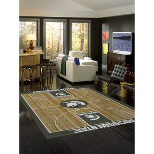 Michigan State Spartans Courtside Rug - 8'X11'