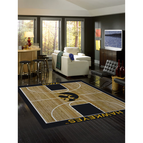 Iowa Hawkeyes Courtside Rug - 8'X11'