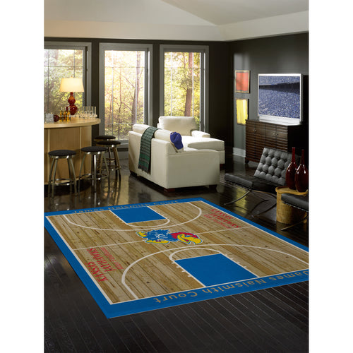 Kansas Jayhawks Courtside Rug - 8'X11'