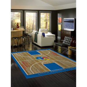 Kansas Jayhawks Courtside Rug - 8'X11'