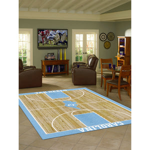 North Carolina Tar Heels Courtside Rug - 8'X11'