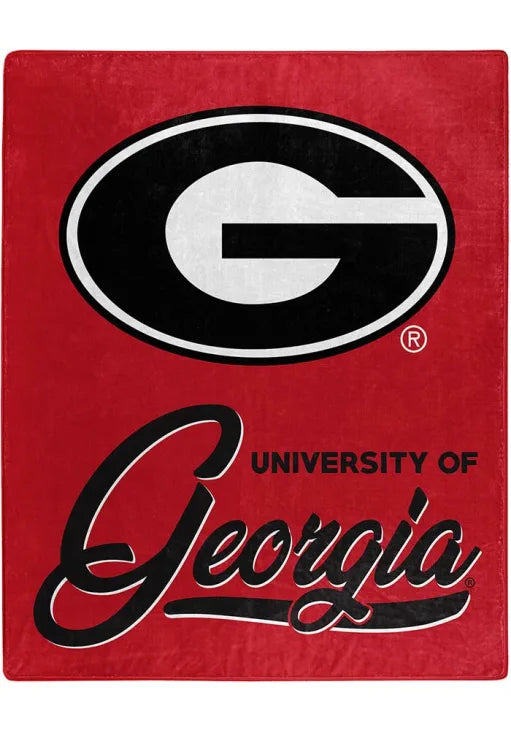 Georgia Bulldogs Plush Throw Blanket -  50