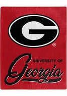 Georgia Bulldogs Plush Throw Blanket -  50"x60"