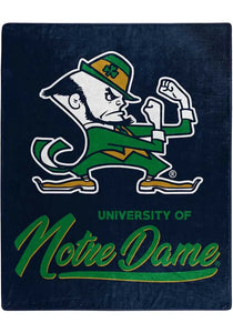 Notre Dame Fighting Irish Plush Throw Blanket -  50"x60"