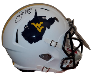 Pat White West Virginia Mountaineers Autograph Country Roads Full Size Helmet