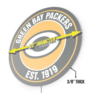 Green Bay Packers Establish Date LED Lighted Sign