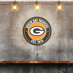 Green Bay Packers Establish Date LED Lighted Sign