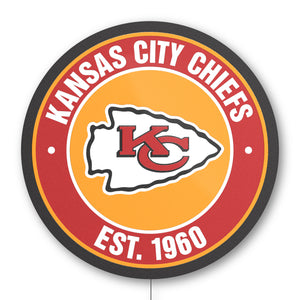 Kansas City Chiefs Establish Date LED Lighted Sign