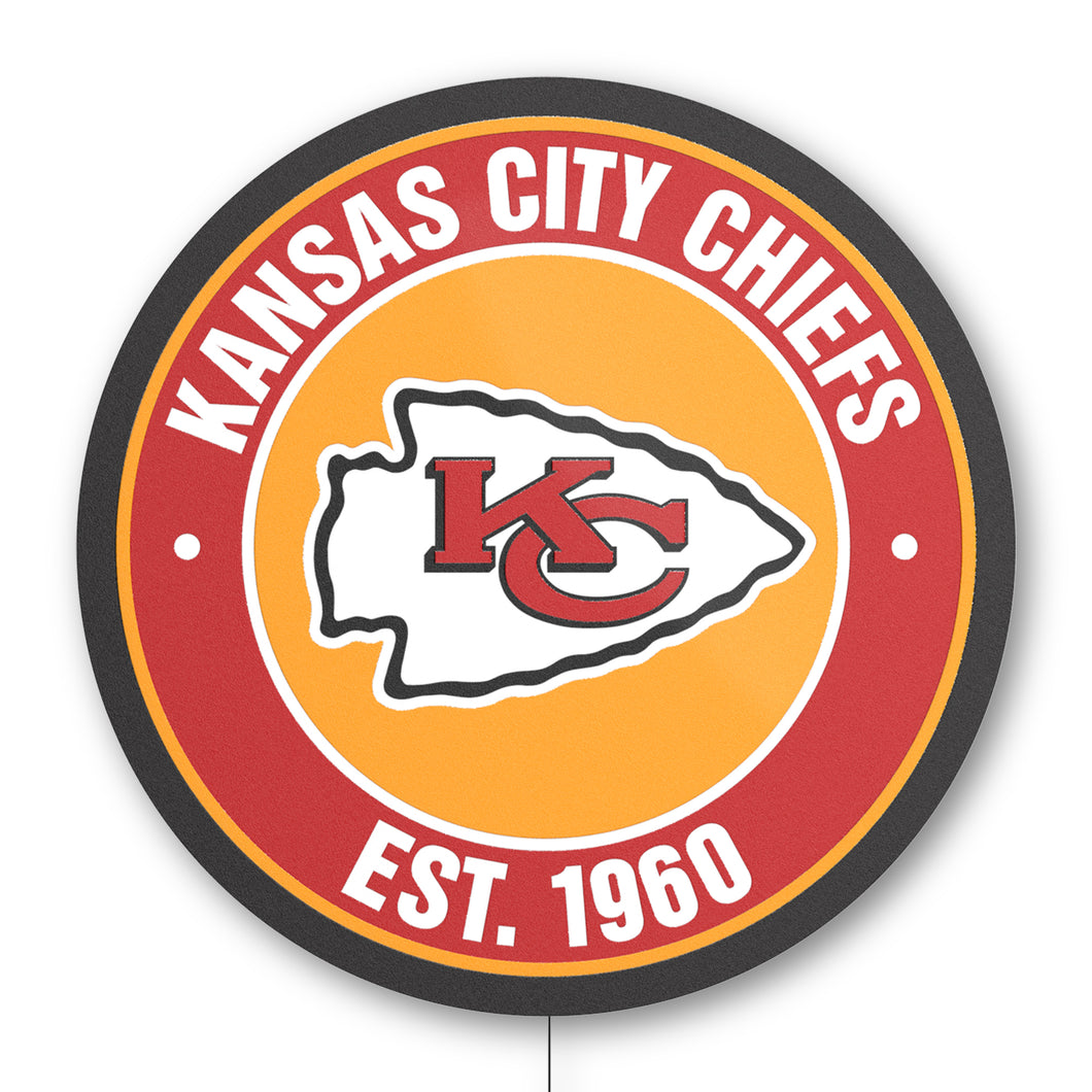 Kansas City Chiefs Arrowhead Acrylic LED Sign