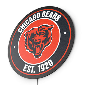 Chicago Bears Establish Date LED Lighted Sign