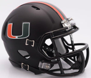 Miami Hurricanes Riddell Eclipse Alternate Speed Mini Helmet