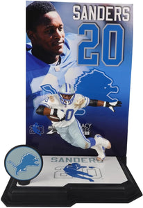 Barry Sanders Detroit Lions White Jersey McFarlane Sports Picks Gold Label Series Action Figure