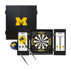 Michigan Wolverines Fan's Choice Dartboard Set