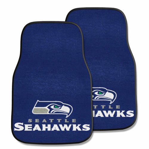 Seattle Seahawks 2-piece Carpet Car Mats - 18