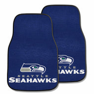 Seattle Seahawks 2-piece Carpet Car Mats - 18"x27"