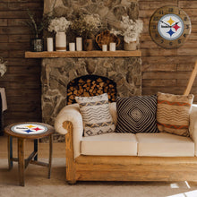 Pittsburgh Steelers Oak Barrel Table