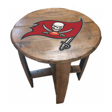 Tampa Bay Buccaneers Oak Barrel Table