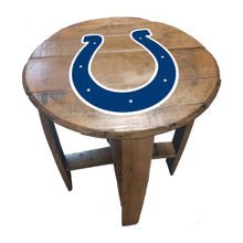 Indianapolis Colts Oak Barrel Table