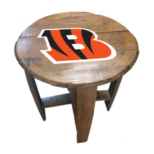 Cincinnati Bengals Oak Barrel Table